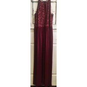 Plus Size Burgundy Bridesmaid Dress by NW Woman